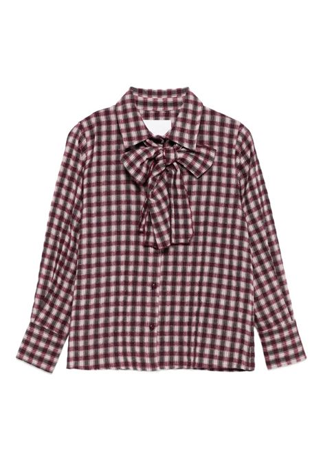 Camicia a quadri Lù-Lù BY MISS GRANT | LL3935BORDEAUX